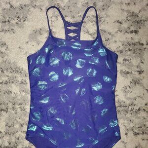 SO Blue One Piece Swimsuit || sz 12 || EUC